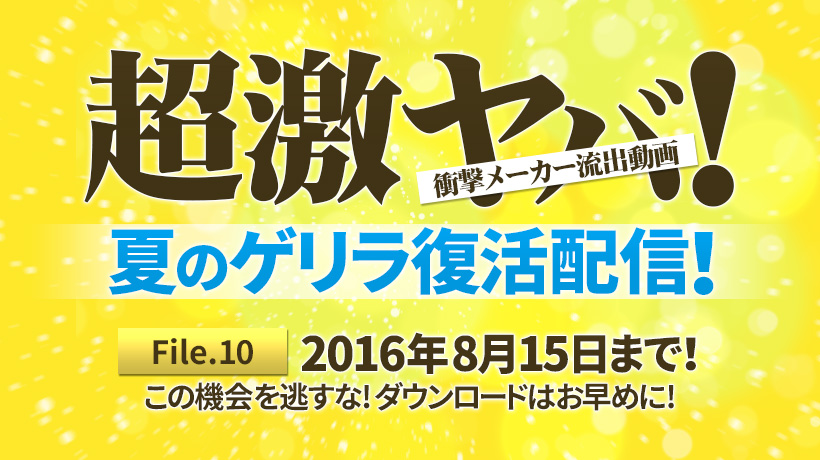 超激ヤバ！衝撃メーカー流出動画　初裏祭第３弾　vol.10